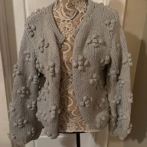 Gray Knit Women's Sweater